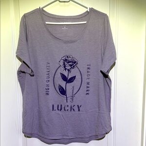 Lucky Brand Purple Graphic Tee